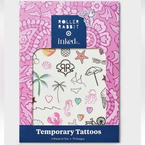 Roller Rabbit x target—Inked by Dani—temporary tattoo pouch